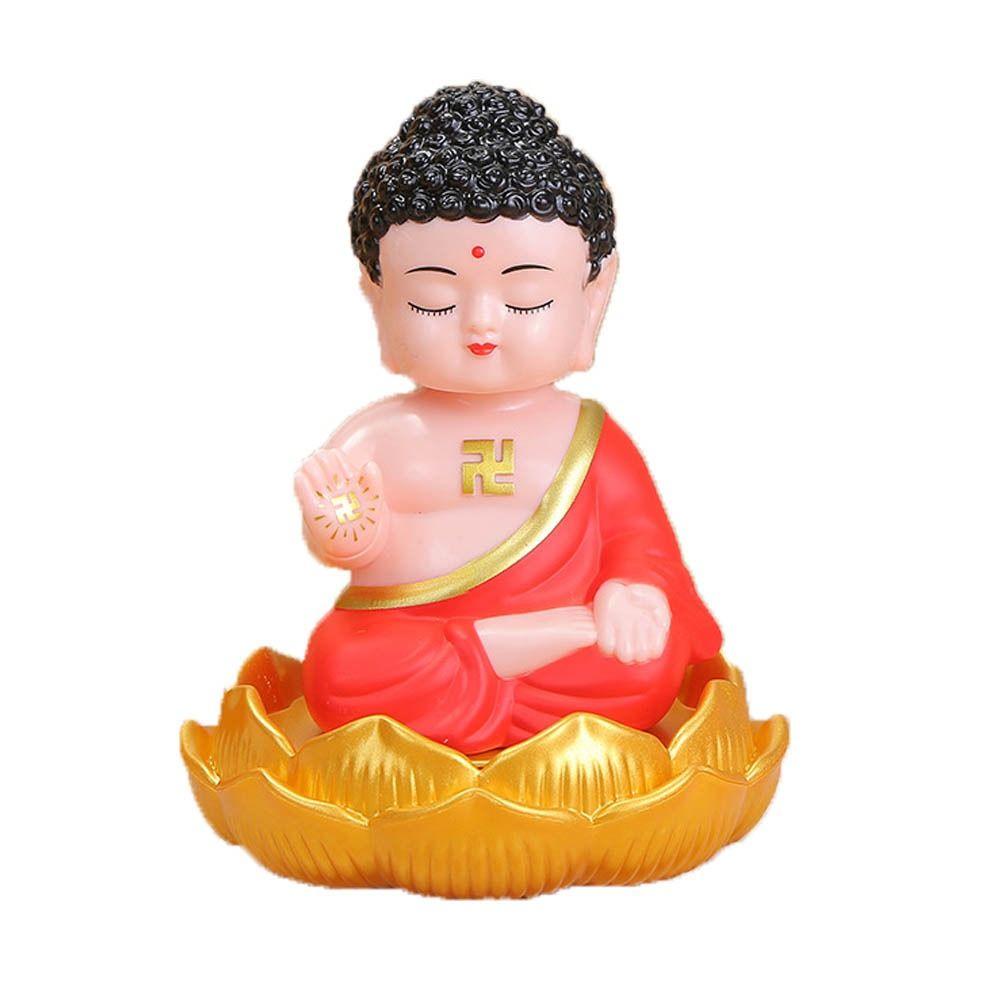 Татхагата Будда Солнечная Кивающая Будда Игрушки Декоративная Настольная Статуя Будды Домашний Автомобиль 1