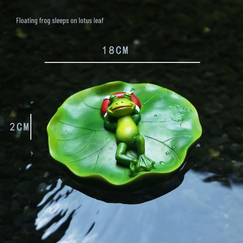Путешествующая лягушка Дзен-орнамент - Полимерный декор Подарок для офиса и дома
